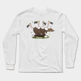 Funny vultures humour cartoon Long Sleeve T-Shirt